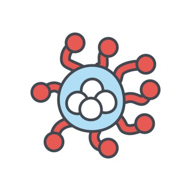 Covid 19 virüs düz biçim vektör tasarımı