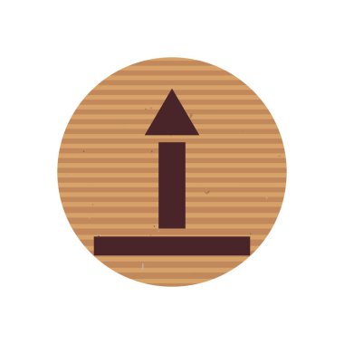 bu taraf satır üstü biçim ikon vektör tasarımı