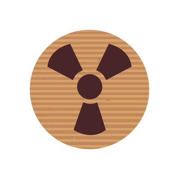 Biohazard line style icon vector design — Stock Vector