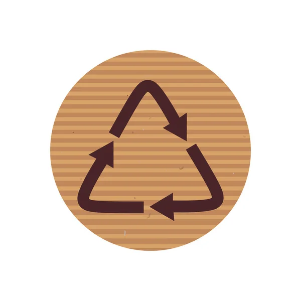 Isolated recycle line style icon vector design — Διανυσματικό Αρχείο