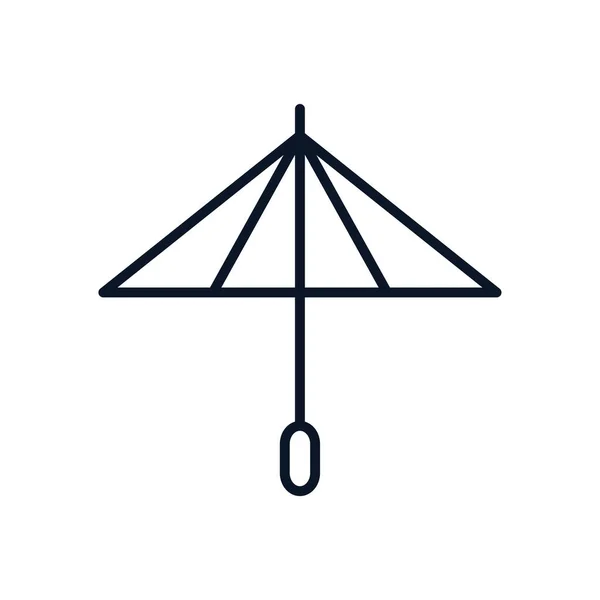 Giapponese ombrello accessorio isolato icona — Vettoriale Stock