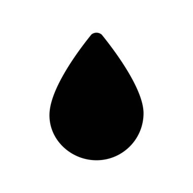 su damlası simgesi, siluet biçimi