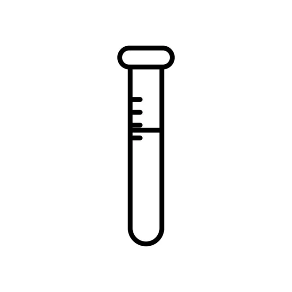 Test tube icon, line style — Stock Vector