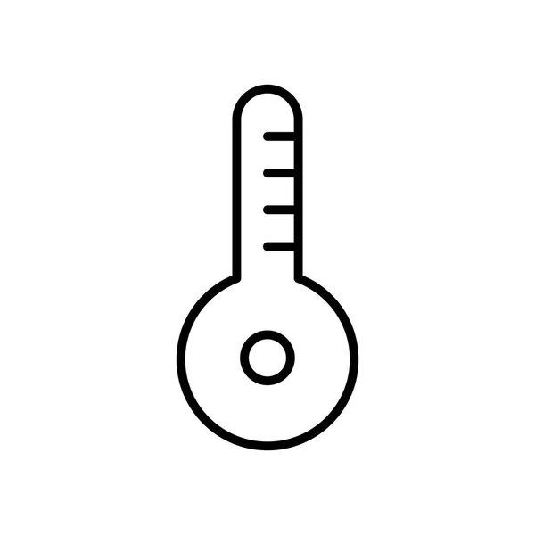 Зображення піктограми термометра, стиль лінії — стоковий вектор