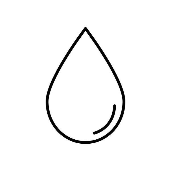 Water drop icon, line style — Stock Vector