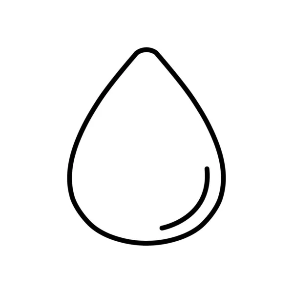 Icono de gota de agua, estilo de línea — Vector de stock