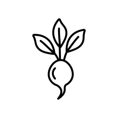 turp sebze simgesi, satır biçimi