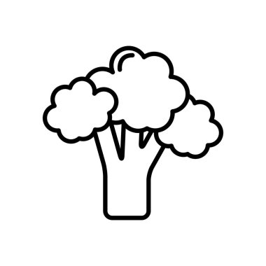 brokoli sebze simgesi, satır biçimi