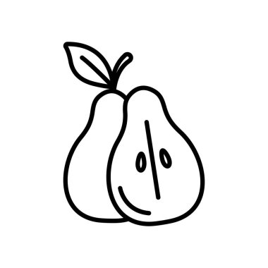 yarı armut simgesi, satır biçimi