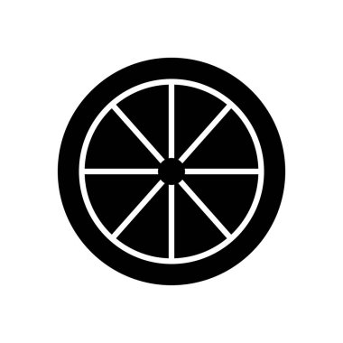 turuncu dilim simgesi, siluet biçimi