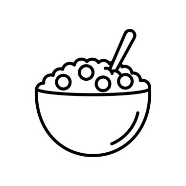 Mısır gevreği ikonu, çizgi tarzı