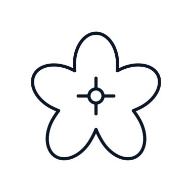 Japon çiçek doğa izole ikonu