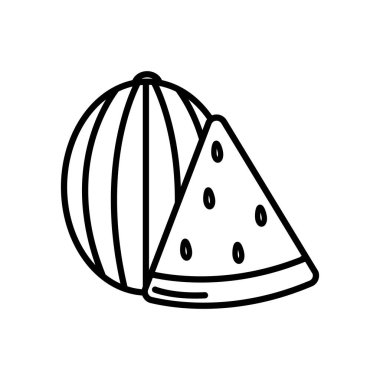 Tatlı karpuz simgesi, çizgi biçimi