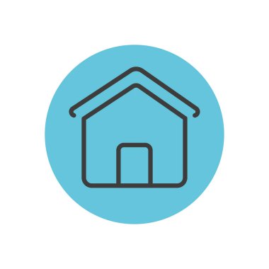 ev şekli simgesi, blok satırı biçimi