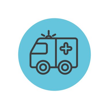 ambulans aracı simgesi, blok satırı biçimi