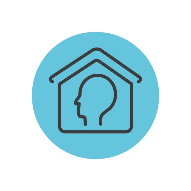 ev simgesinin içine gir, çizgi biçimini engelle