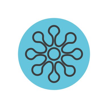 mikrop simgesi resmi, blok satırı biçimi