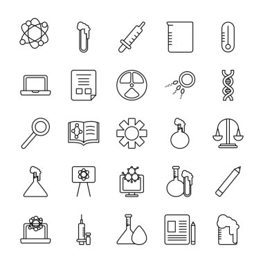 biyokimya simgesi seti, satır biçimi