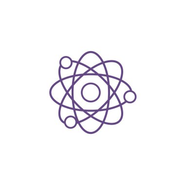 Yörüngedeki atom molekülü uzay simgesi