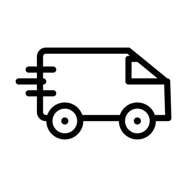 hızlı dağıtım aracı simgesi, satır biçimi