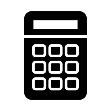 hesap makinesi simgesi resmi, siluet biçimi