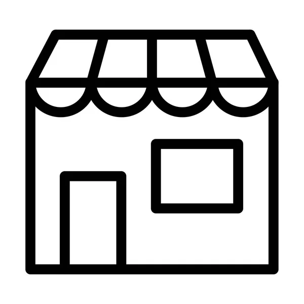 Loja ícone imagem, estilo de linha — Vetor de Stock