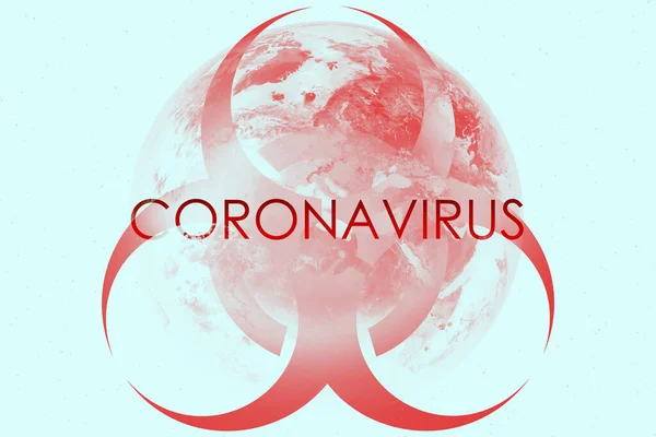 コロナウイルス地球生物学的危険2 — ストック写真