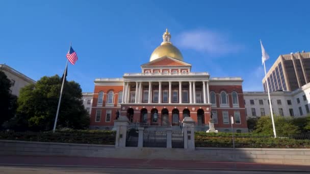 ボストンマサチューセッツ州議事堂ビル — ストック動画