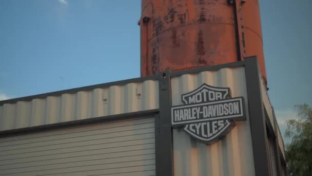 Harley Davidson Museo Esterno — Video Stock