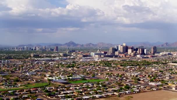 Phoenix Arizona Fronte Alle Montagne Del Deserto — Video Stock