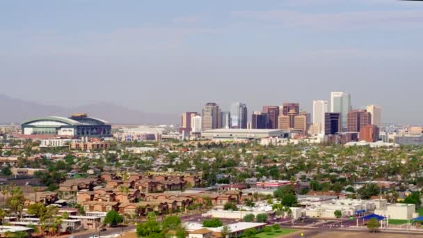 Phönix Skyline Und Stadion — Stockvideo