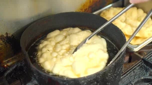 Flygande Majs Tortillas Autentiska Mexikanska Kök Slow Motion — Stockvideo