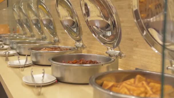 Otel Kahvaltı Büfesi Seçenekleri — Stok video
