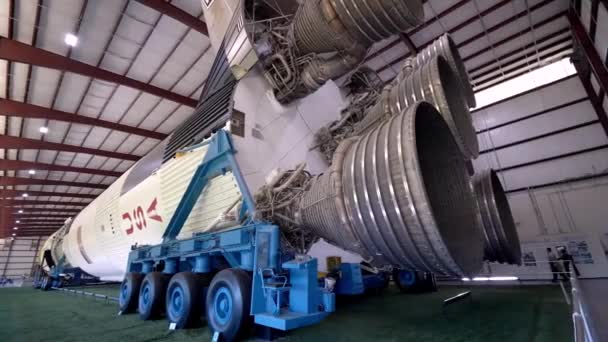 Nasa Cohete Seguimiento Detalle Disparo — Vídeos de Stock