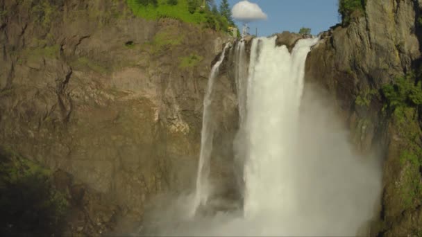 Incrível Cachoeira Close Paisagem — Vídeo de Stock