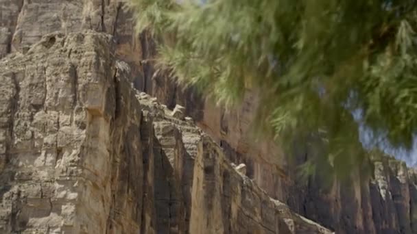 Formación Rocas Montaña Chisos Montañas — Vídeo de stock