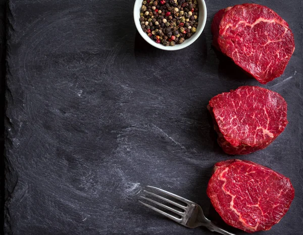 Raw filet mignon steaks — Stockfoto