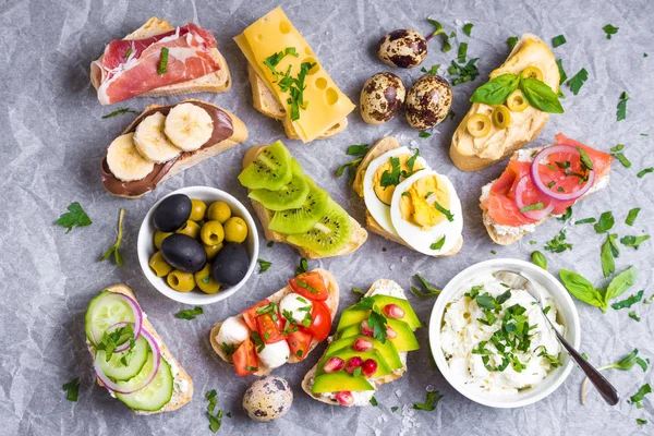 Sándwiches de fondo — Foto de Stock