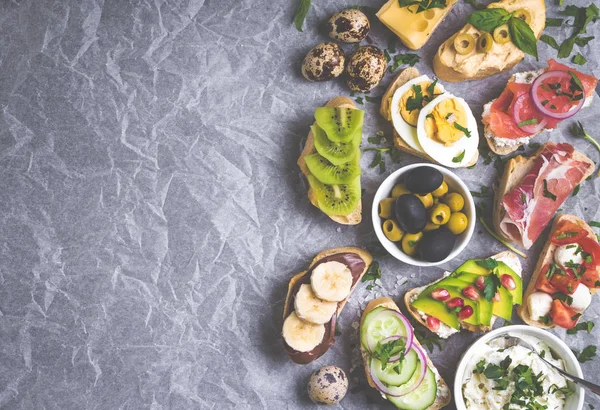 Sándwiches de fondo — Foto de Stock