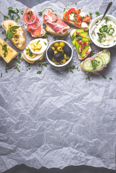 Sándwiches de fondo — Foto de Stock