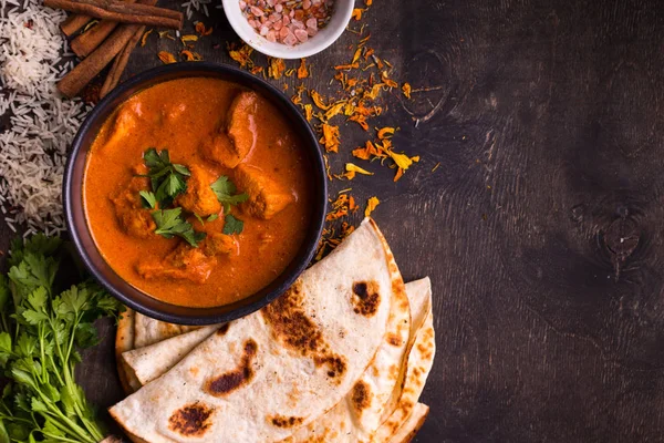 Forró fűszeres csirke tikka masala — Stock Fotó