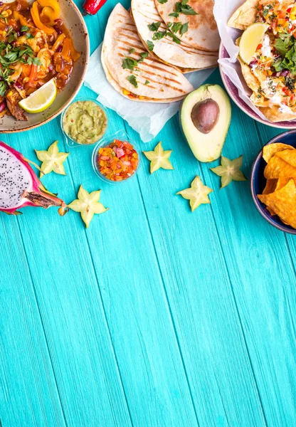 Comida mexicana fundo — Fotografia de Stock