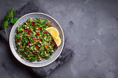Tabbouleh salata arka plan