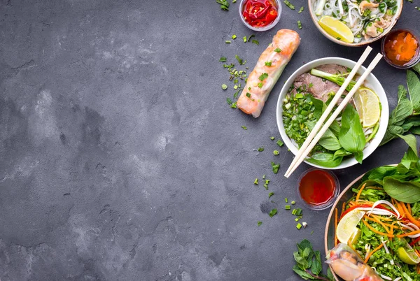 Vietnam yemekleri set — Stok fotoğraf