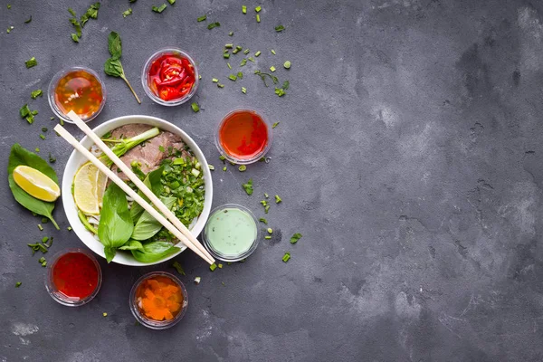 Vietnamesisk soppa pho — Stockfoto