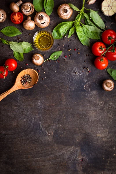 yemek pişirmek için ham maddeler