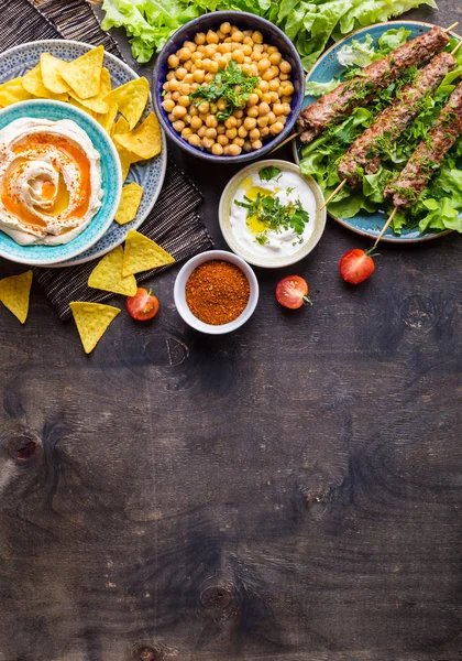 Orta Doğu yemekleri arka plan