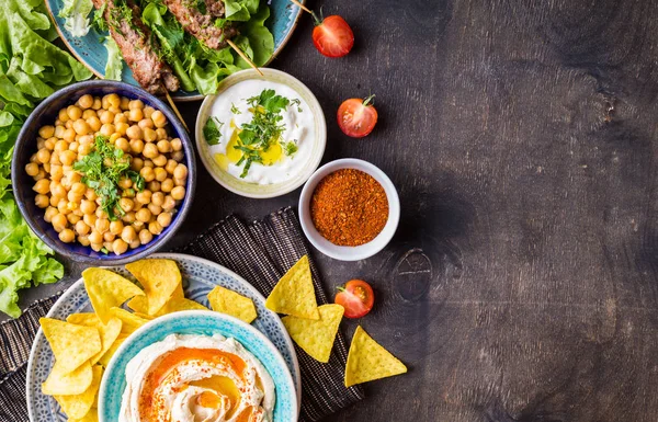 Orta Doğu yemekleri arka plan