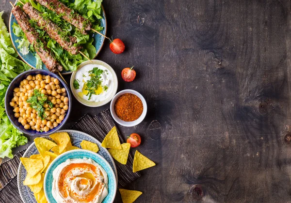 Orta Doğu yemekleri arka plan