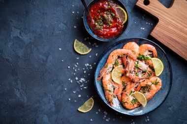 Pişmiş karides arka plan